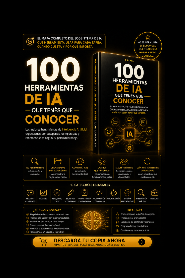 Las 100 Herramientas de IA que tenés que conocer