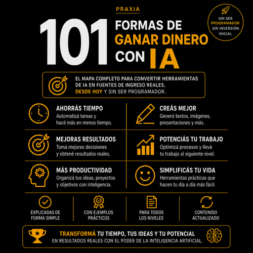 101 Formas de Ganar Dinero con IA
