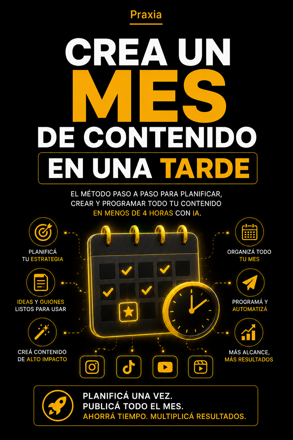 Crea un Mes de Contenido en una Tarde