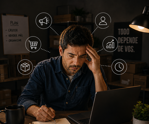 Dueños de negocios chicos sin equipo de tecnología