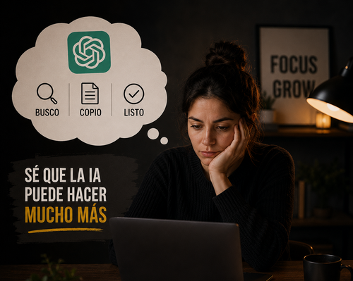 Personas que ya usan IA pero solo para cosas básicas