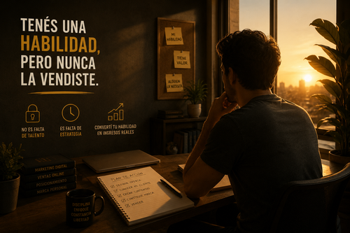 Tenés una habilidad, pero nunca la vendiste