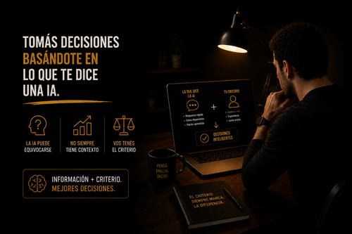 Tomás decisiones basándote en lo que te dice una IA