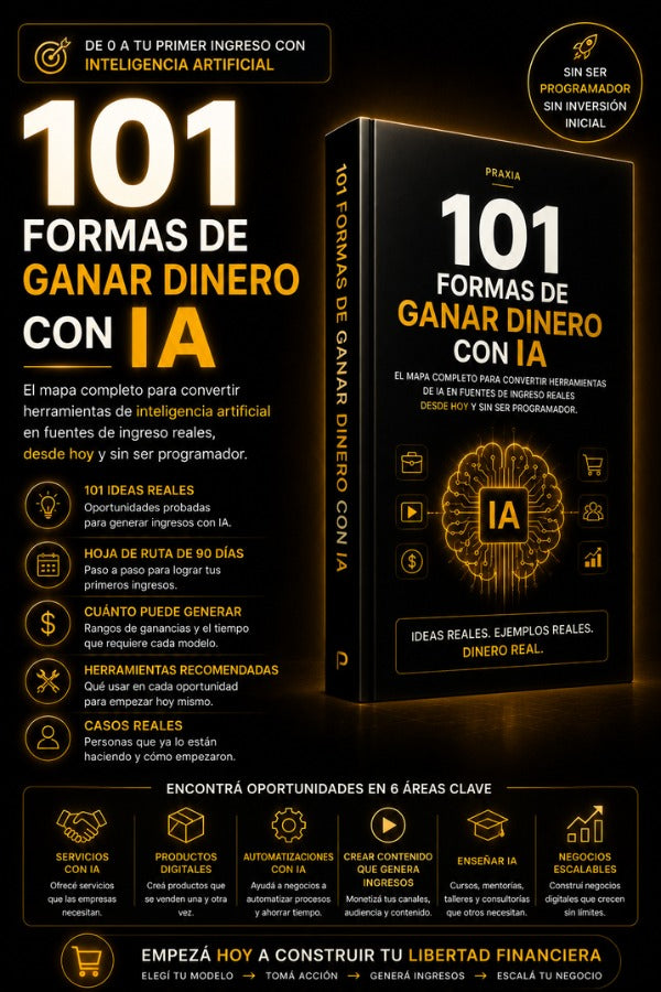 101 Formas de Ganar Dinero con IA