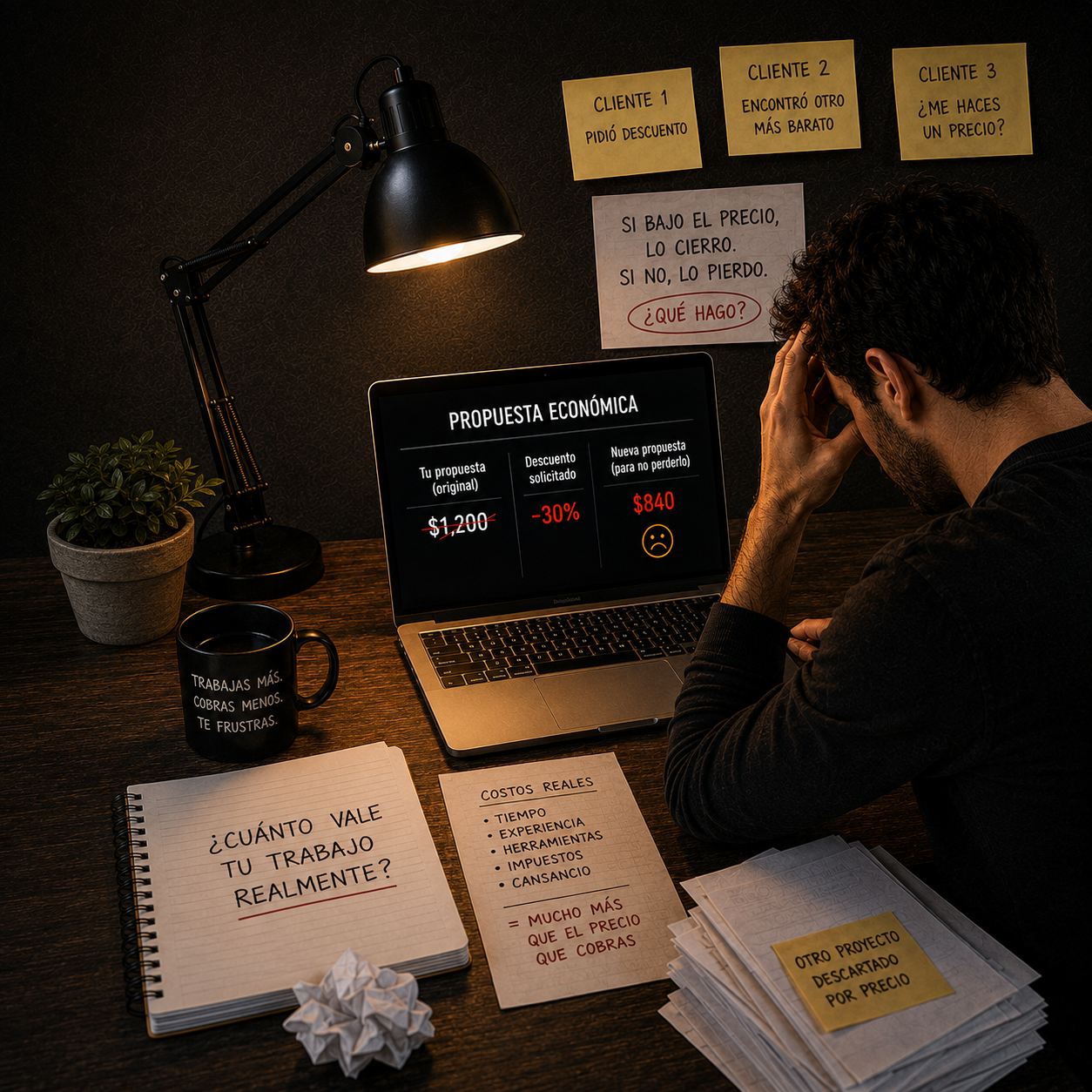 Freelancers que ceden en precio para no perder clientes